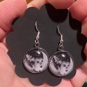 Bride of Frankenstein Dangle Earrings